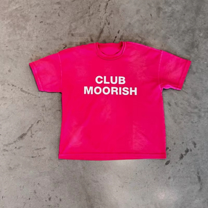 เสื้อยืดทรงบ็อกซี่แขนสั้นผ้าคอตตอน 100% หนัก 300 กรัม สไตล์วินเทจซัมเมอร์ ทรงโอเวอร์ไซส์ สีพื้น ซันเฟดด์ แอซิดวอช สำหรับผู้ชาย - Product Image 4