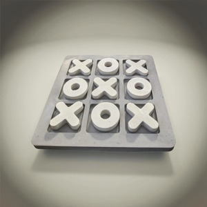 Modern Wooden Tic Tac Toe Set Decorative Games <b>Coffee</b> <b>Table</b> Decor Home Living Room Accent Luxury XO Noughts Crosses - Product Image 6