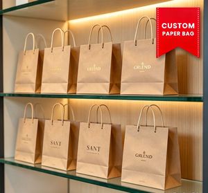 Bolsas de Regalo de Papel de Lujo al por Mayor, Bolsas de Papel con Lámina Dorada Personalizadas OEM ODM, Bolsas de Papel de Lujo Impresas Personalizadas para Minoristas - Product Image 1
