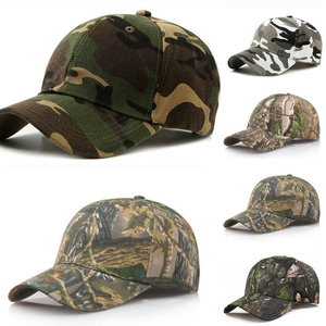 Camouflage Baseball Cap With American Flag Patch Unisex Breathable Polyester Hunting Hat Summer Outdoor Wear - Product Image 1