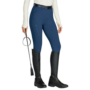 Pantalones de equitación de alta calidad para mujer, tipo Jodhpur y Breeches, con agarre de silicona completo en el asiento, ideales para entrenamiento y uso ecuestre. - Product Image 1