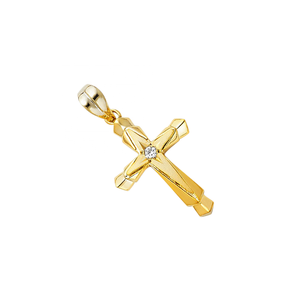 Unisex Classic Elegant Fashionable Metal Alloy Religious <b>Cross</b> Pendant Charms Customized Logo 24K Gold Plated Christian Men - Product Image 3