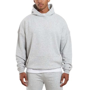 Sweat-shirt à capuche en molleton 100 % coton surdimensionné pour homme, style streetwear, avec logo personnalisé, idéal pour l'hiver, prix de gros - Product Image 1