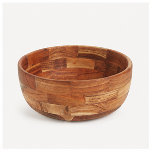 Grand saladier artisanal en teck, écologique, pour servir des fruits, décoration de la maison, vaisselle de restaurant - Product Image 3