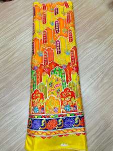 Tela Chinon Daman Teñida y Tejida para Niñas, Calidad de Exportación, Diseño Floral Bordado, Ecológica, Transpirable, Peso Medio - Product Image 2