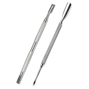 Wholesale Stainless Steel Reusable Cuticle Pusher Nail Cleaner Manicure <b>Pedicure</b> Double-Use Customizable <b>Tool</b> Salon Home Nail - Product Image 6