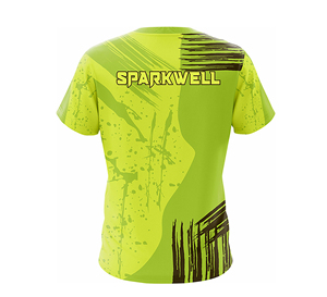Camiseta Deportiva Verde con Estampado para Hombre, Manga Corta, Secado Rápido, Cuello Redondo, Tejido de Punto, 100% Algodón, Corte Regular, 320g, Impresión Digital, Atlética - Product Image 4
