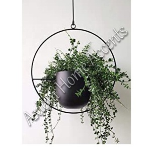 Axiom Home Accents Set de macetas colgantes hechas a mano Diseño de metal simple Jardines interiores Decoración para el hogar Patrón Aplicación al aire libre - Product Image 1