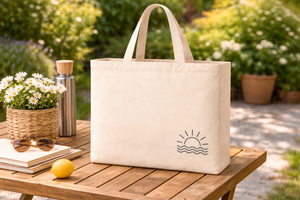 250gsm Cotton <b>Canvas</b> <b>Tote</b> Bag Long Handle Reusable Eco Shopping Bag Custom logo Minimal Print Durable Grocery Open Wholesale - Product Image 2
