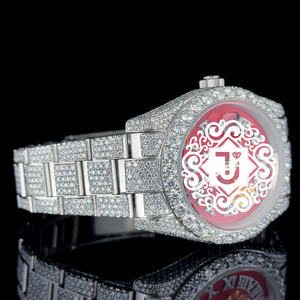 Montre de luxe de haute qualité, nouvelle arrivée, 41 mm, en moissanite, style hip-hop, mouvement mécanique ETA, finition de luxe, quantité en gros - Product Image 5
