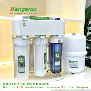เครื่องกรองน้ำ Kangaroo KG75F7 ระบบ RO 7 ขั้นตอน วัสดุพลาสติกเกรดอาหาร สีขาว/ดำ ควบคุมผ่านแอป ใช้งานบนโต๊ะ รับประกัน 1 ปี ผลิตในเวียดนาม - Product Image 4