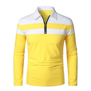 Camisetas Polo de Manga Larga para Hombre, Ajuste Cómodo, Personalizables, de Algodón Elástico, para Suministro Corporativo y Minorista - Product Image 1