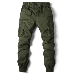Pantalon Cargo robuste genoux renforcés tissu respirant coupe décontractée conception utilitaire multi-poches idéal pour la construction randonnée - Product Image 1
