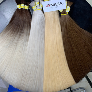 ผมบลอนด์สีขาวบริสุทธิ์ผมเรมี่ยาวสองชั้นย้อมสีเวียดนามสำหรับผมบลอนด์ขี้เถ้า100กรัม - Product Image 2