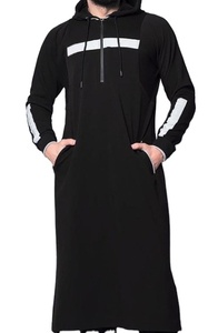 Thobe เสื้อฮู้ดผู้ชายแขนยาวมีฮู้ดลากอิสลาม - Product Image 3