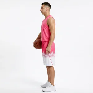 Nuevos uniformes de baloncesto reversibles personalizados Sublimación Ropa deportiva Baloncesto Desgaste Uniforme Kit - Product Image 6