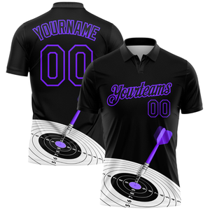 Chemise de polo de fléchettes de haute qualité, nouveau design, personnalisable, vente en gros, maillot de fléchettes, vêtements de sport, chemises de course, vêtements de fléchettes - Product Image 4