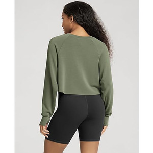 Sudaderas Cortas Bordadas Personalizadas para Mujer, Sudadera Corta de Alta Calidad para Mujer - Product Image 4