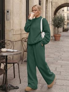 Conjunto de Sudadera y Pantalones de Chándal de Dos Piezas para Mujer, 100% Algodón, Antiencogimiento, para Otoño/Invierno, Estilo Urbano Informal - Product Image 4