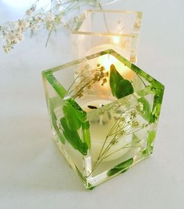 <b>Resin</b> Candle Holder Unique Modern Decorative Ornament For Bedroom Office And Event Styling - Product Image 5