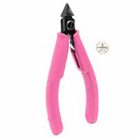 Knipex 75 02 125 SB Alicates de corte diagonal electrónicos de acero inoxidable con agarre de PVC extrafino de 125 mm, peso ligero