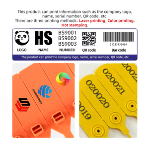 Scellé plastique en gros, scellé de sécurité, scellé plastique pour conteneurs, scellé plastique pour extincteurs, scellé plastique coloré à déchirer - Product Image 6