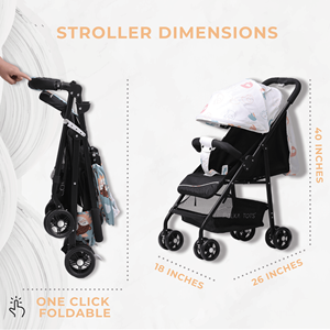 Polka Tots Click Clack Travel System Elefante Cochecito + Asiento De Coche-Crema - Product Image 1