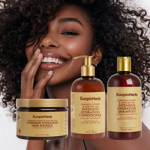 Intensive Moisture Hair Masque for Curly Braided Hair with Manuka Honey Baobab Oil Deep Conditioning Care - Product Image 2
