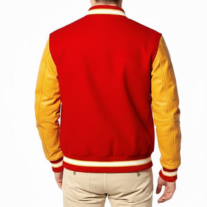 Vestes de baseball unisexes personnalisées de bonne qualité, vêtements décontractés, veste d'hiver avec tissu en toile, design coupe-vent et col. - Product Image 2