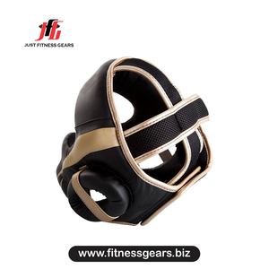 Protector de Cabeza de Boxeo de Cuero Dorado para Adultos, Equipo de Entrenamiento de Artes Marciales - Product Image 2