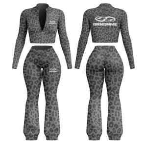 Women's Vintage Lightweight Eco-Friendly Crew Neck Short Fleece Yoga <b>Top</b> Four-Way Stretch Sweat-Wicking 100% Cotton Streetwear - Product Image 3