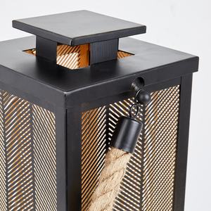 Customisable <b>Black</b> Metal Iron Cut Hanging Lantern Jars for Home Christmas Decor Ramadan Weddings Candle Holders Flameless - Product Image 3