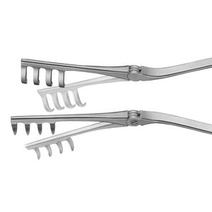 Retractor Quirúrgico Articulado Beckmann Adson de Calidad Premium, 31 cm, 4 x 4 Puntas, Acero Inoxidable, Certificado CE - Product Image 3