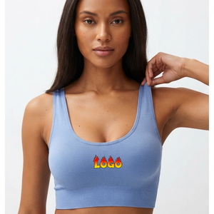 Soutien-gorge de sport personnalisé OEM pour femme avec logo, haut de sport push-up pour fitness et yoga, respirant, pour la course et la gym, fabricant - Product Image 1
