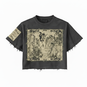 เสื้อยืดผู้ชายลายเรขาคณิตแบบแพทช์เวิร์คทรงโอเวอร์ไซส์สำหรับฤดูร้อน ผ้าฝ้าย 100% น้ำหนัก 240 กรัม ปักลายแบบผ้าขนหนู พิมพ์ลายดิจิทัล สไตล์ฮิปฮอป - Product Image 1