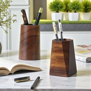 Porte-stylo en bois, cadeau de papeterie, stylo promotionnel, produits de bureau, porte-stylo en bois au design moderne - Product Image 6