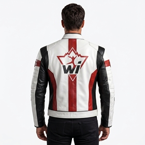 Men Leather <b>Jacket</b> Premium Leather Outerwear Comfortable Lining Durable Construction Classic Design For Casual Daily Wear Travel - Product Image 2