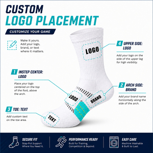 Custom Striped Knitted Nylon/Cotton Anti-Bacterial Baseball <b>Socks</b> Knee High Athletic Team <b>Socks</b> Breathable Cuff Logo OEM ODM - Product Image 3