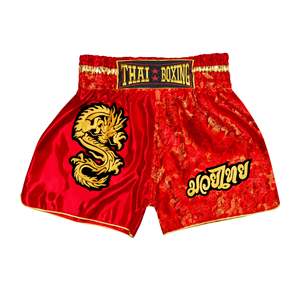 Pantalones Cortos de Muay Thai para Hombre, Estampado Satin Warrior, Cintura Elástica, para Entrenamiento en Gimnasio, Kickboxing, Ligeros, Coloridos - Product Image 5