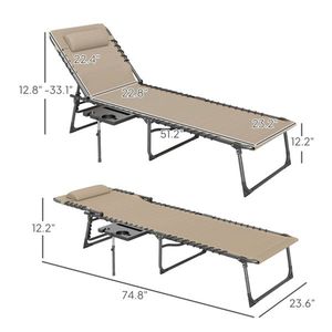 Outdoor Camping Fishing Chair Comfortable Armchair for Office Use or Leisure for Sun Lounging - Product Image 2