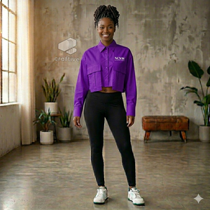 NCNW Chemisier de bureau formel pour femme, chemise de travail professionnelle à manches longues boutonnée pour les réunions d'affaires et les tenues de bureau - Product Image 5