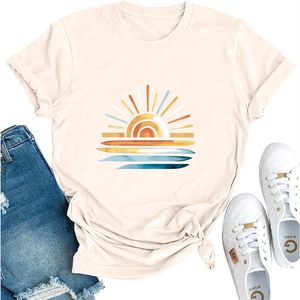 Camiseta de Hombre con Cuello Redondo, Manga Corta, Color Beige, 100% Algodón, Corte Holgado Informal, Antiarrugas, Secado Rápido, Transpirable, 230g, Tejido de Punto - Product Image 1