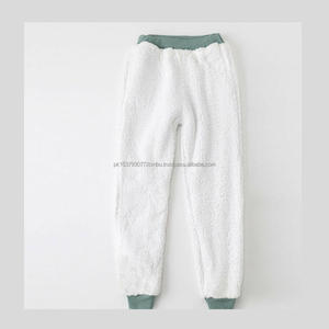 Pantalones Deportivos Casuales de Invierno para Mujer, con Cordón, Frente Plano, Dos Bolsillos, Cintura Elástica, Pantalones de Lana - Product Image 3