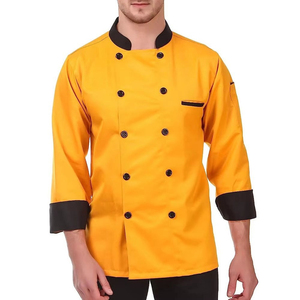 Nouvelle Arrivée - Uniforme de Chef de Cuisine et d'Hôtel à Faible MOQ, Service OEM, Manches Longues, Respirant, en Toile de Haute Qualité pour Usage en Restaurant - Product Image 1