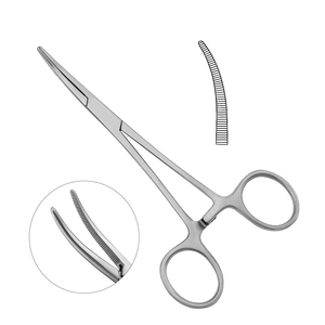 คีมหนีบห้ามเลือด Crile ขนาด 5/12 นิ้ว (14 ซม.) แบบโค้ง ทำจากเหล็กกล้าไร้สนิม - Product Image 1
