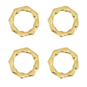 Atractivos Anillos para Servilletas de Aluminio, Soporte Decorativo Metálico de Alta Calidad para Accesorios de Mesa de Comedor - Product Image 1