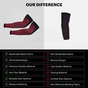 Manchons de bras personnalisables avec logo, les plus vendus, légers et respirants, en promotion - Product Image 4