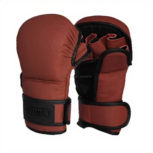 Gants de boxe MMA professionnels en cuir avec doublure intérieure épaissie pour fermeture – Légers, respirants, séchage rapide, unisexe - Product Image 1