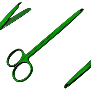 Green Color Surgical Stitching Scissors Sharp Durable Blades Suture Removal Scissors German Stainless Steel Surgical Scissors - Product Image 1
