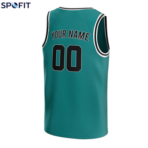 Camiseta de Baloncesto Personalizada, Transpirable, Talla Grande, Poliéster de Alta Calidad, Cosida, de Secado Rápido, Antibacteriana - Product Image 3